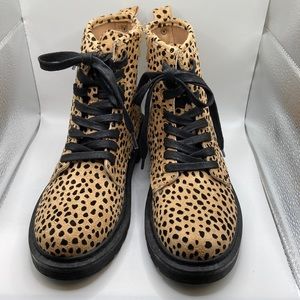 Pierre Dumas Amora 1 Cheetah Combat Boots NWOT